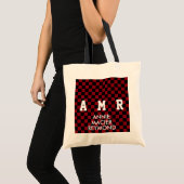 市松模様にパーソナライズされた模様 トートバッグ (正面(商品))