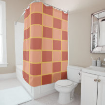 市松模様にピック赤市松模様に四角模様