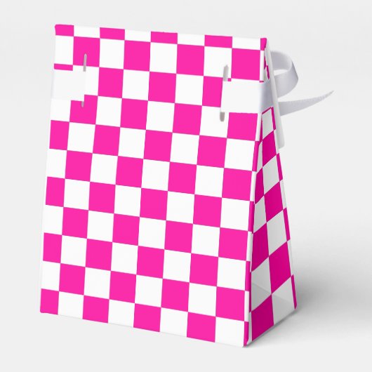 市松模様にピンクと白 フェイバーボックス (裏面サイド)