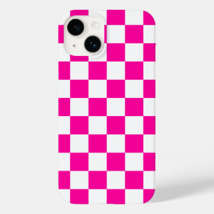 市松模様にピンクと白 Case-Mate iPhone 14ケース
