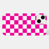 市松模様にピンクと白 Case-Mate iPhoneケース (裏面 (横))