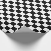 市松模様にフラグの折り返し紙 ラッピングペーパー (角)