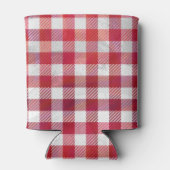 市松模様にプリ赤と白 缶クーラー (裏面)