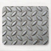 市松模様にプレート産業倉庫スチールシック マウスパッド (正面)