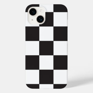 市松模様にモダン白黒パターン Case-Mate iPhone 14ケース
