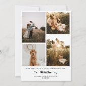 市松模様にレトロファミリーアーチ写真 シーズンカード (裏面)