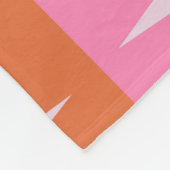 市松模様にレトロ星 フリースブランケット (角)