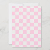 市松模様にレトロGroovy Disco 3rd誕生日パーティー 招待状 (裏面)