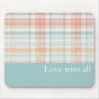 市松模様にロ マウスパッド