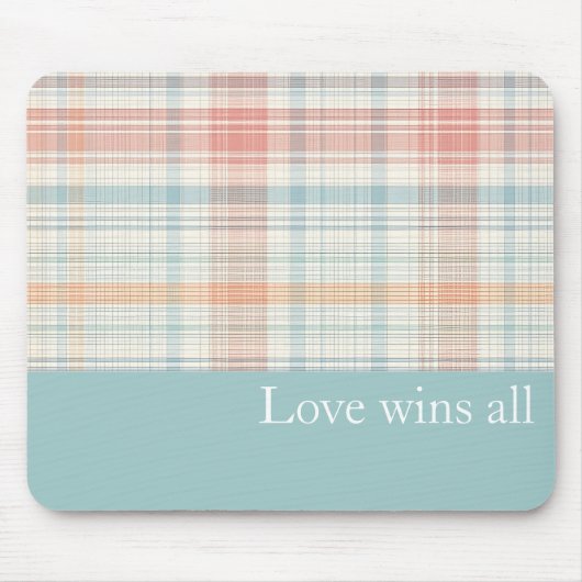 市松模様にロ マウスパッド (正面)