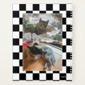 市松模様に写真デイリープランナー- HAMbWG プランナー手帳 (裏面)