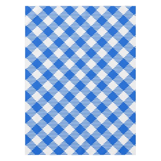 市松模様に型 テーブルクロス (正面)