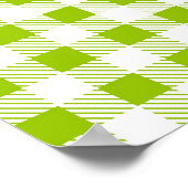 市松模様に型 ポスター (角)