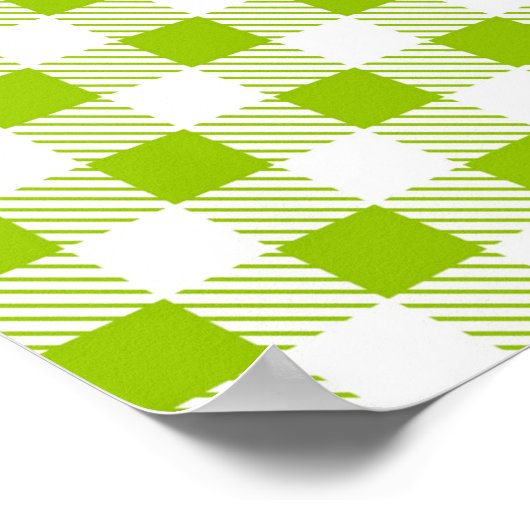 市松模様に型 ポスター (角)