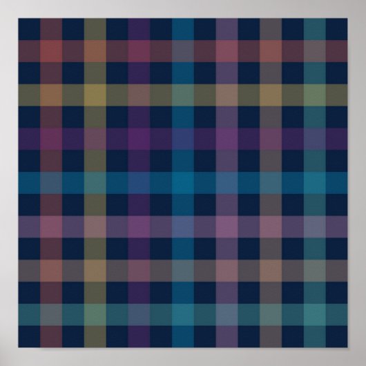 市松模様に型 ポスター (正面)