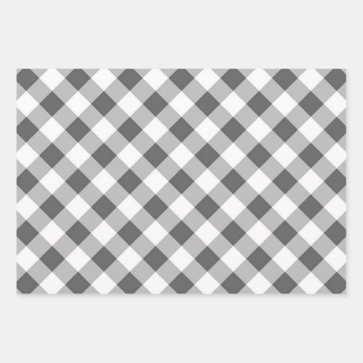 市松模様に型 ラッピングペーパーシート (正面)