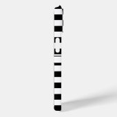 市松模様に市松模様に黒と白のイニシャル名 Case-Mate iPhoneケース (裏面 / 右)