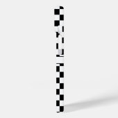 市松模様に市松模様に黒と白のイニシャル名 Case-Mate iPhoneケース (裏面 / 左)