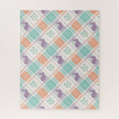 市松模様に復活祭 ジグソーパズル (縦)