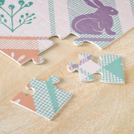 市松模様に復活祭 ジグソーパズル