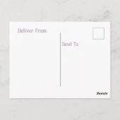 市松模様に復活祭 ポストカード (裏面)