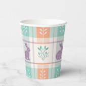 市松模様に復活祭 紙コップ (右)