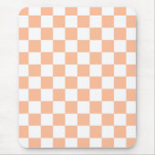 市松模様に方白桃 マウスパッド (正面)