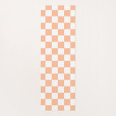 市松模様に方白桃 ヨガマット (裏面)