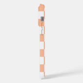 市松模様に方白桃 iPhoneケース (左側面)