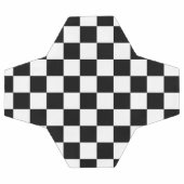 市松模様に旗 サッカーボール (フラット)