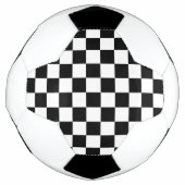 市松模様に旗 サッカーボール (正面)