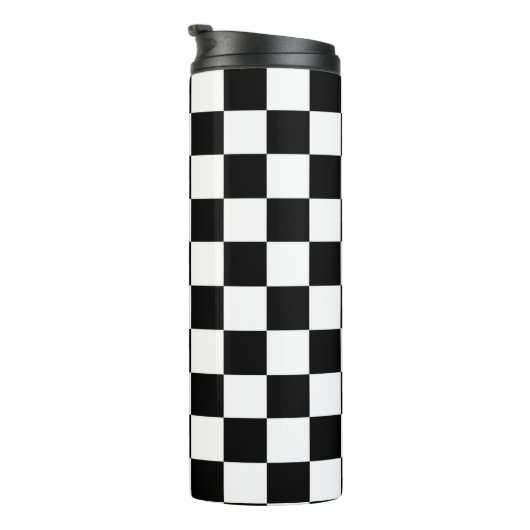 市松模様に旗 タンブラー (回転右)