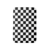 市松模様に旗 バスマット (正面縦)