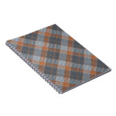 市松模様に材料タータンチェック模様織物 ノートブック (右側)