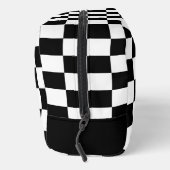 市松模様に正方形の白黒ジオメトリパターン ドップキット (右)