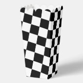 市松模様に正方形の白黒レトロ フェイバーボックス (裏面)