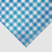 市松模様に水牛の格子青と白 薄葉紙 (詳細)