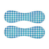 市松模様に水牛の格子青と白 野球ボール (パネル)