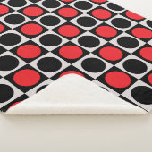 市松模様に水玉模様 シェルパブランケット (3/4)