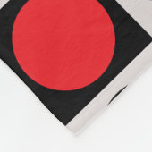 市松模様に水玉模様 フリースブランケット (角)