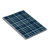 市松模様に点々のある型。灰色の青。 ノートブック (右側)