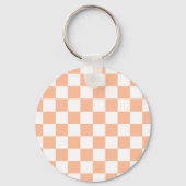 市松模様に白桃 キーホルダー (裏面)