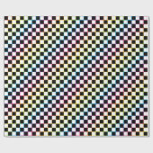 市松模様に白虹 ラッピングペーパー (フラット)