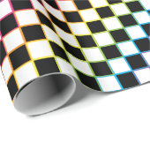 市松模様に白虹 ラッピングペーパー (ロールコーナー)