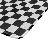 市松模様に白黒幾何レトロ カッティングボード (角)