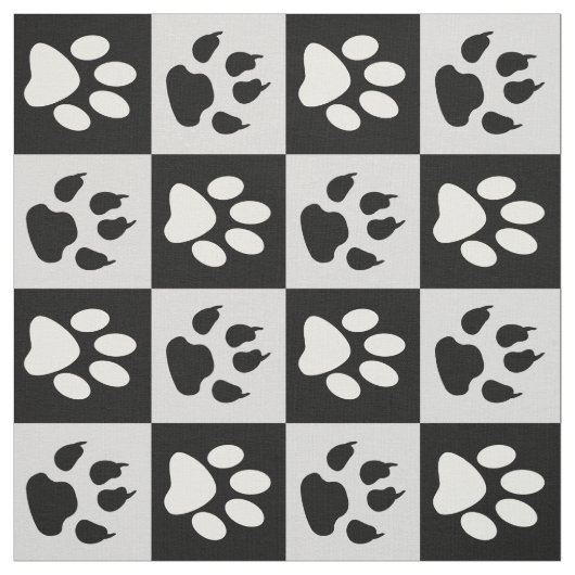 市松模様に白黒 ファブリック (見本)