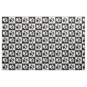 市松模様に白黒 ファブリック (ファットクウォーター)