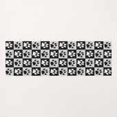 市松模様に白黒 ヨガマット (裏面(横))