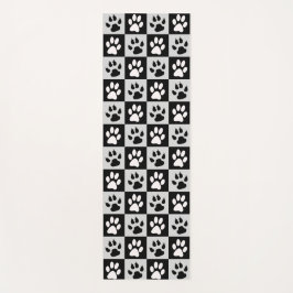 市松模様に白黒 ヨガマット