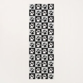 市松模様に白黒 ヨガマット (裏面)